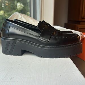 Authentic Hermes Lug Loafers